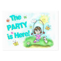 Summer Party Invitations on Business Cards business cards