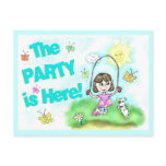 Summer Party Invitations on Post Cards postcards