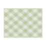 Summer Picnic Gingham Checkered Tablecloth: Green Postcards