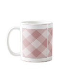 Summer Picnic Gingham Checkered Tablecloth: Plum Coffee Mug