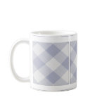 Summer Picnic Gingham Chequered Tablecloth: Blue mugs