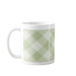 Summer Picnic Gingham Chequered Tablecloth: Green mugs