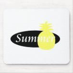 Summer Retro Pineapple Design mousepads