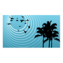 summer scene business card