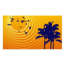 summer scene business card