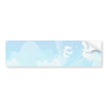 summer scene wedding doves light bumper stickers