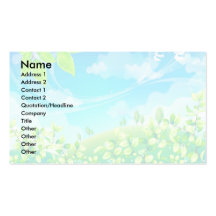 summer scene wedding doves light business card template