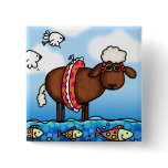 summer sheep button