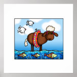 summer sheep poster