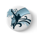 summer soccer. buttons