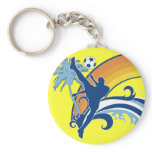 summer soccer. keychains