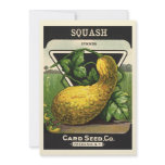 Summer Squash Seed Packet invitations