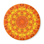 Summer Sun Abstract Art Magnets