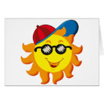 Summer Sun in Ballcap & Sunglasses Cards