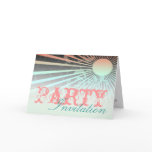 Summer Sun Party Invitation cards