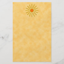 Summer sun. Warm yellow colours. Full Colour Flyer