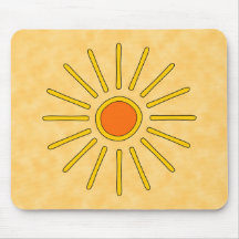 Summer sun. Warm yellow colours. Mousepads
