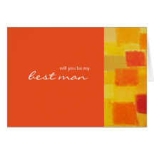 Summer tango Be My Best Man Card