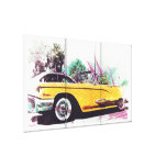 summer thunder Wheels oldschool car Gallery Wrapped Canvas