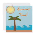 Summer Time Island BBQ Party Invitations