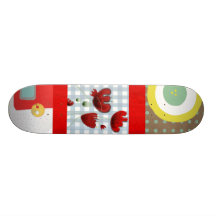 Summer Wild Poppy Skateboard