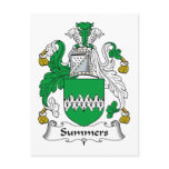 Summers Family Crest postcards