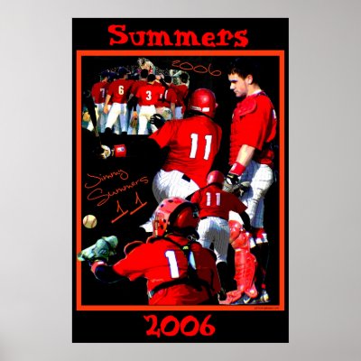 Summers Freshman Baseball Poster by picturepizzazz