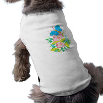 summertime butterfly floral design dog clothing