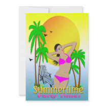 Summertime - Party Time! Invitation