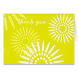 Summertime Yellow Thank You Card