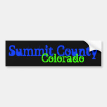 Summit County bumpersticker Bumper Sticker