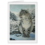 Summit King Snow Leopard greeting card