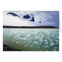 Summit Lake and Breidablik Peak, Baffin Island, Ca Greeting Card