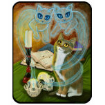 Summoning Old Friends Ghost Cats Gothic T-Shirt