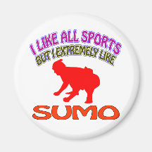 Sumo designs refrigerator magnets