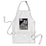 Sumo wrestler choking an enemy c. 1867 apron