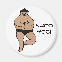 Sumo Yogi - Yoga Fridge Magnet