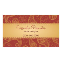 Sumptuous Paisley Business Card