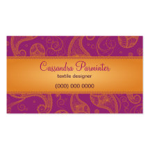 Sumptuous Paisley Business Card