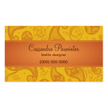 Sumptuous Paisley Business Card