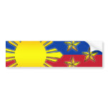 Sun and 3 Stars bumper stickers