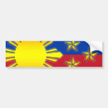 Sun and 3 Stars Bumper Sticker