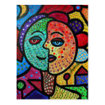 SUN AND MOON COUPLE POST CARD