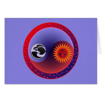Sun and Moon in Balance Greeting Card