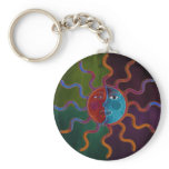 Sun and Moon keychain
