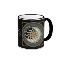 Sun and Moon Pagan Wheel Personalised Mugs