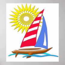 Sun and Sails Poster