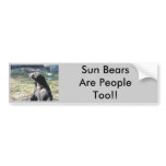Sun Bear bumper stickers