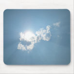 Sun Behind Cloud Mousepads