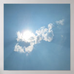 Sun Behind Cloud Poster